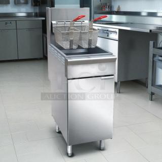 Brand New – Black Diamond BDGF-ES35/NG – 35 lb Energy Star Gas Fryer – Natural Gas – In Original Packaging! - Item #1213237