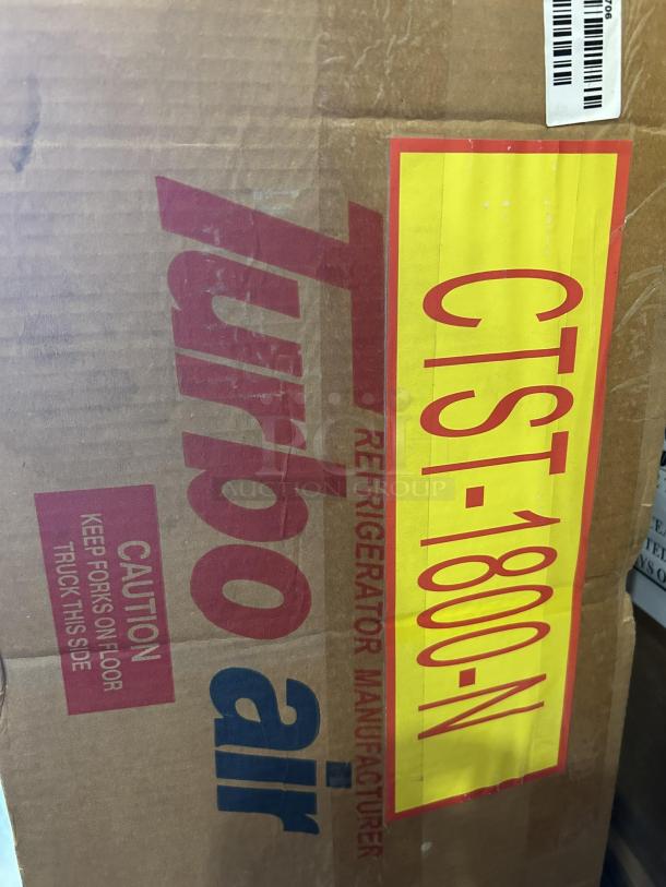 Turbo Air CTST-1800-N stainless steel refrigerated prep table, 72"x14", brand new in original packaging.