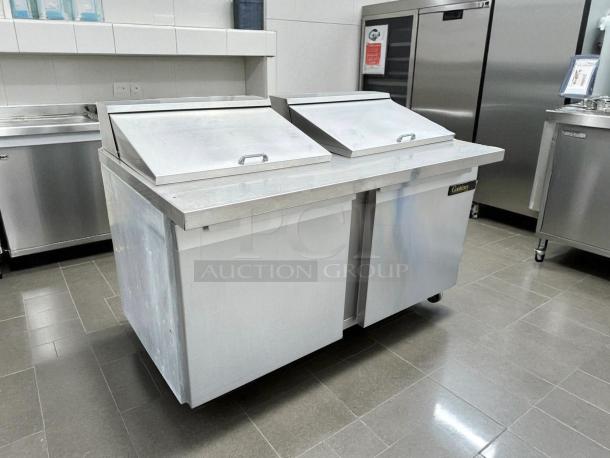 Continental SW60-24M Mighty Top Sandwich Prep Unit, 60", 17 cu ft, stainless steel, tested and working, excellent condition.