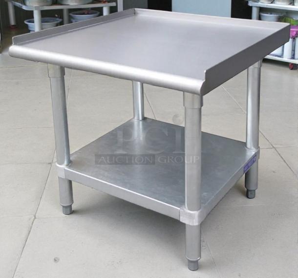 GSW USA ES-S3024 equipment stand, stainless steel, 24"W x 30"D x 24"H, lower shelf, great condition.