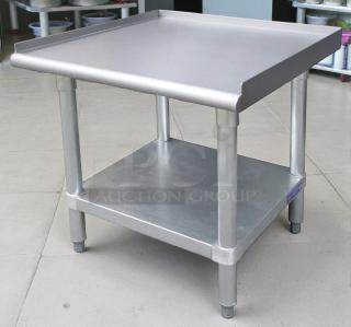 GSW USA ES-S3024 equipment stand, stainless steel, 24"W x 30"D x 24"H, lower shelf, great condition.