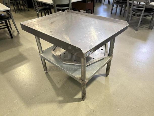GSW USA ES-S3024 equipment stand, 24"W x 30"D x 24"H, stainless steel, great condition, visible GSW label.