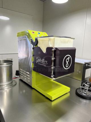 GoodNature CT 7 Mini Cold Press Juicer in great condition. Tested and working; features visible brand logo; countertop model.