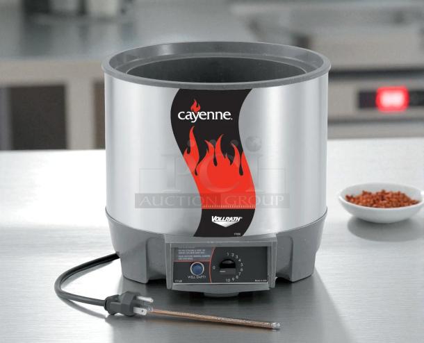 Vollrath 72017/HS-7 Cayenne Heat'N Serve 7 qt. food warmer, stainless steel, tested working condition.