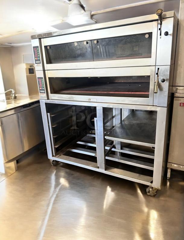 Hobart Electric Double Deck Pizza Oven, stainless steel, 208/240V, outstanding condition, fully tested and working.