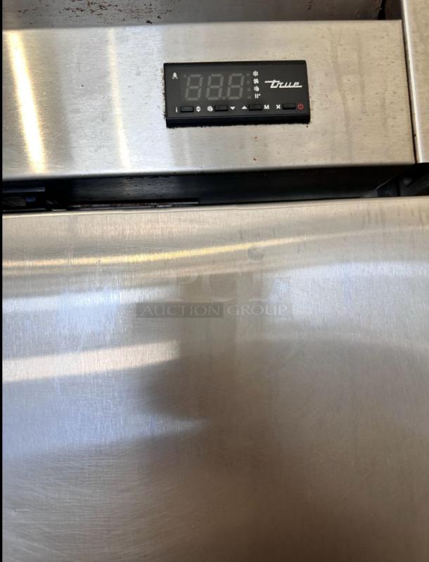 True T-43-HC Double Door Refrigerator, superb condition, stainless steel, digital display, fully tested and working.