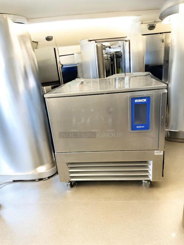Irinox MultiFresh Blast Chiller/Freezer in superb condition, 208–230V, fully tested, model label visible, stainless steel finish.
