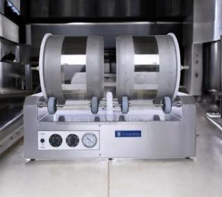Lumar Ideal II LU2X25S dual-drum vacuum meat tumbler in outstanding condition, 115V, fully tested and working.