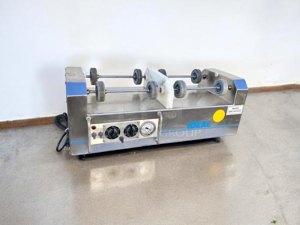 Outstanding condition Lumar Ideal II LU2X25S dual-drum vacuum meat tumbler, 115V, stainless steel, fully tested and working.