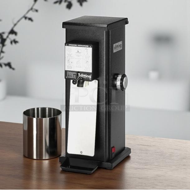 Ditting KR1403 retail coffee grinder in excellent condition, tested and working. Features operating instructions panel.