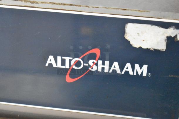 Alto Shaam 750-S Stainless Steel Heated Holding Cabinet, commercial casters, 120V, 1-phase, visible logo.