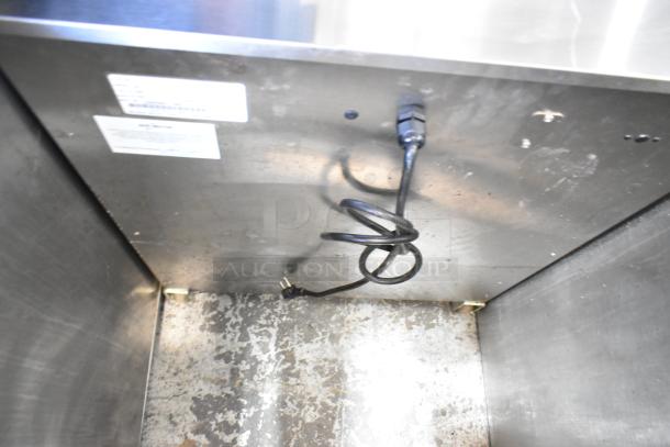 2019 Alto Shaam 750-S heated holding cabinet interior with power cord; stainless steel, used condition.