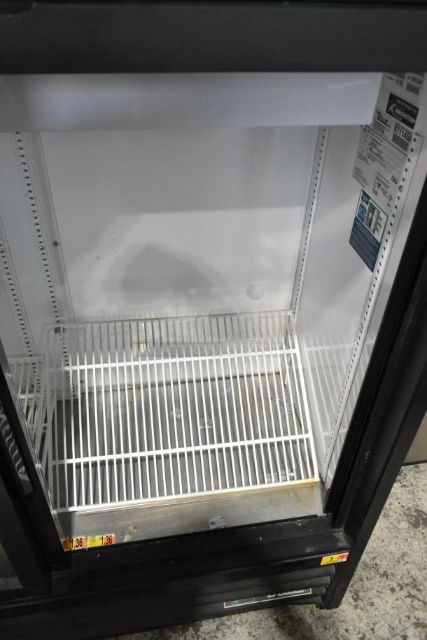 2019 True GDM-41SL-48-HC-LD commercial cooler, 2-door reach-in, poly-coated racks, 115V, good condition.