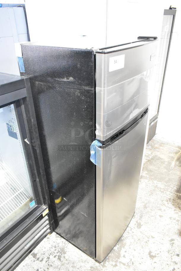 Frigidaire Gallery FGFR727-6COM stainless steel cooler and freezer, 115 volts, 1 phase, in used condition.