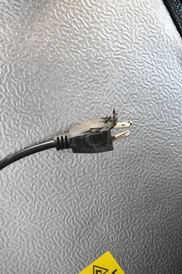 Frigidaire Gallery FGFR727-6COM cooler, damaged power plug, stainless steel surface. 115V, 1 phase.