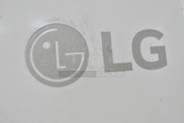 LG LTCS20020W/05 reach-in cooler and freezer, 115 volts, 1 phase, white finish, visible LG logo.