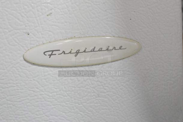 Electrolux FRT15B3AW9 cooler with freezer, 115V, 1 phase, features Frigidaire emblem. Ideal for commercial use.