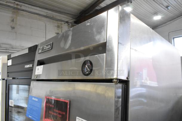2017 True T-19F Stainless Steel Commercial Freezer, single door, poly-coated racks, on commercial casters, 115V, 1 phase.