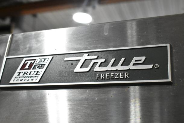 2017 True T-19F Stainless Steel Commercial Freezer, single door, poly-coated racks, commercial casters, 115 volts, 1 phase.