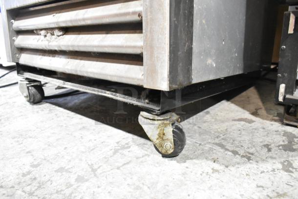 2017 True T-19F stainless steel commercial freezer on casters, needs 2 casters attached, 115V, 1 phase.
