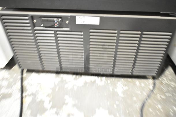 2019 Habco SE18 Commercial Reach-In Cooler, metal frame, poly-coated racks, 115V, 1 phase, single door, merchandiser model.