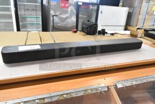 Sony HT-S100F Sound Bar, black, 120 volts, 1 phase, excellent condition, visible label, compact design, auction item.
