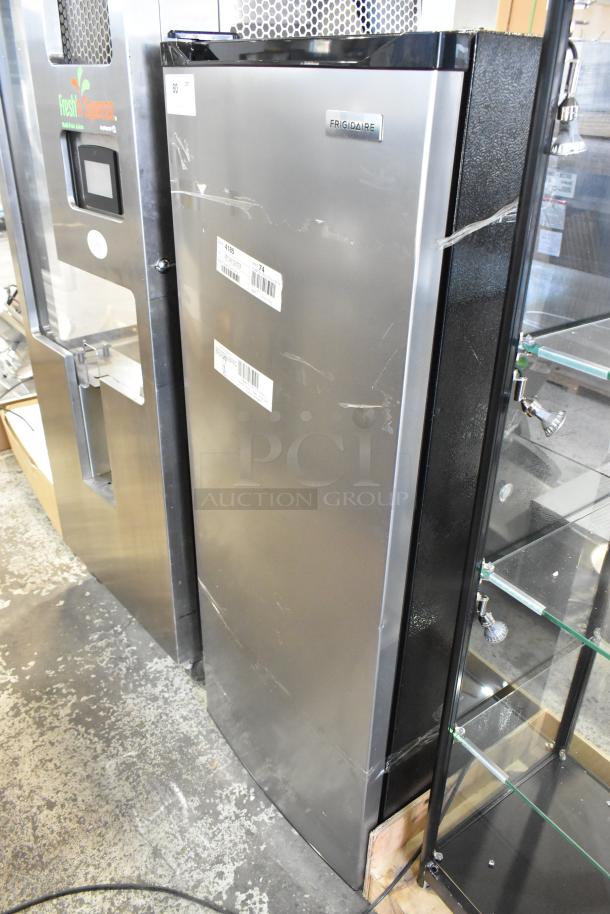 Frigidaire EFRF698-6COM stainless steel single door reach-in freezer, 115V, 1 phase, minor surface scratches.