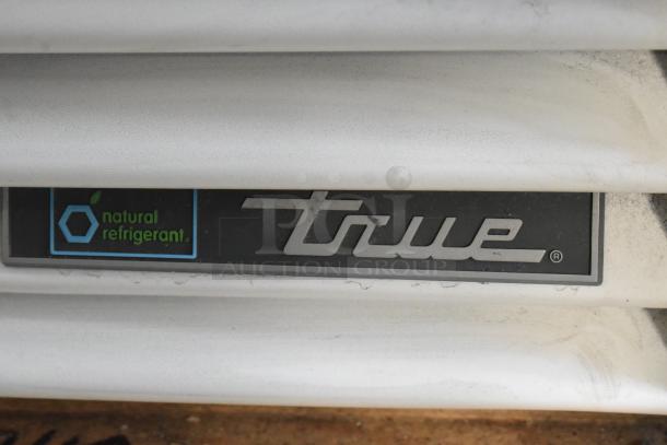 2021 True TSCI-600R-G-PH metal cooler, featuring logo and "natural refrigerant" label.