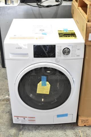 Brand new KoolMore FLW-3CWH 2.7 cu. ft. stackable compact washing machine, scratch and dent condition, 2023 model.