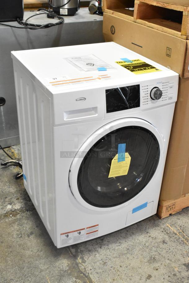Brand new 2023 KoolMore FLW-3CWH front load washer, 2.7 cu. ft., stackable, 120V, 1 phase. Scratch and dent condition.