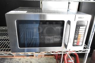 2024 Solwave 180MW1000SS Stainless Steel Commercial Countertop Microwave Oven. 120 Volts, 1 Phase. - Item #1213144