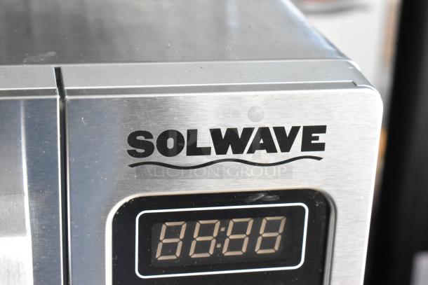 2024 Solwave 180MW1000SS stainless steel commercial countertop microwave oven, 120 volts, 1 phase, digital display.