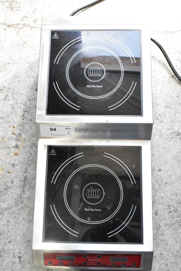 2023 Avantco 177IC35SU stainless steel commercial 2-tier induction range with 2 burners. Model: 177IC35SU, 208/240V.