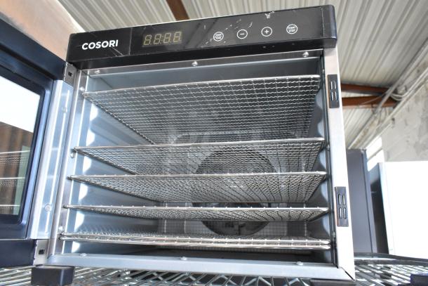 2020 Cosori CP267-FD stainless steel food dehydrator, multiple trays, digital display, 120 volts, pristine condition.