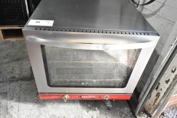 Avantco 177CO28M stainless steel countertop convection oven, electric, half size, 208/240V, good condition.