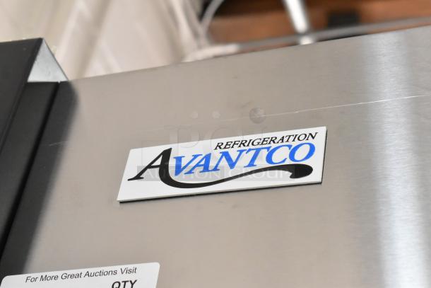 Brand new Avantco 178A19RHC stainless steel commercial cooler with poly coated racks, 115V, 1 Phase. Scratch and dent condition.