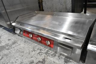 Brand new Avantco 177EG48N 48" stainless steel electric countertop griddle. Scratch and dent; 208/240V, 1 Phase.
