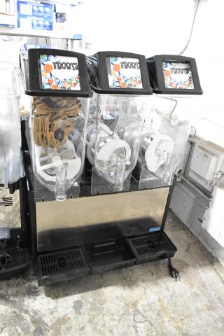 2023 Crathco FROSTY3NEW slushie machine, stainless steel, 3 hoppers, 115V, new scratch and dent condition.