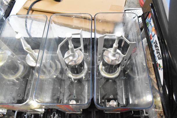BRAND NEW 2025 Carnival King JETCOF 480M Quadruple 5 Gallon Bowl Beverage Dispenser, 115V, 1 Phase, scratch and dent.