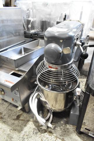 BRAND NEW SCRATCH AND DENT! 2024 Hobart Ecoline EMM10 Metal Commercial Countertop 10 Quart Planetary Dough Mixer w/ Metal Mixing Bowl, Bowl Guard, Whisk Attachment. 120 Volts, 1 Phase. - Item #1213174