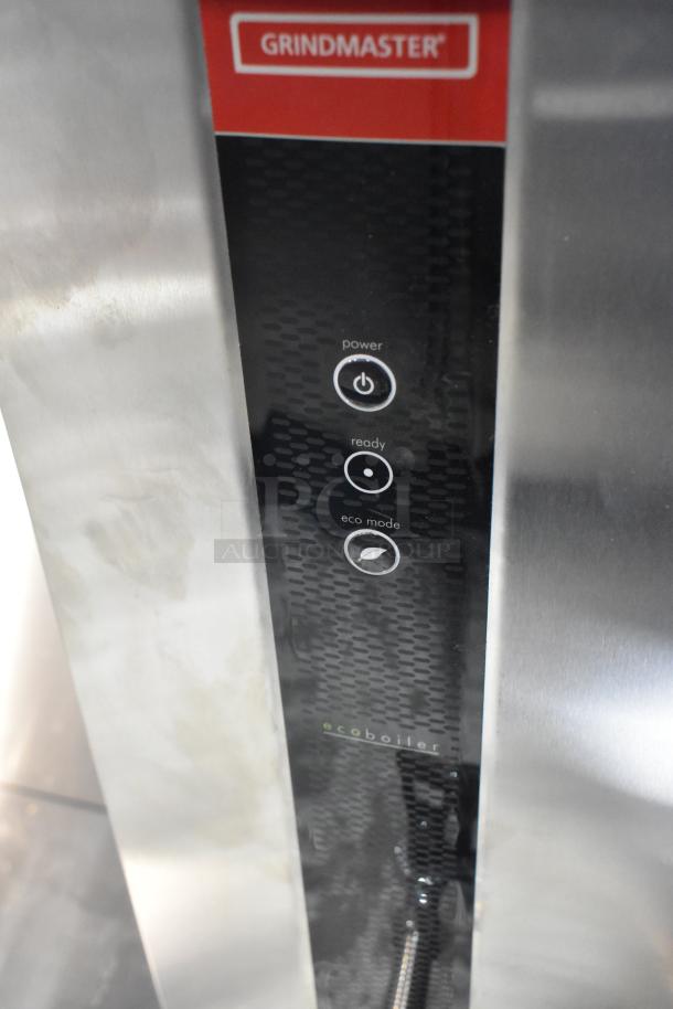 BRAND NEW Grindmaster T20 stainless steel hot water dispenser, model 1000662GM. Features power, ready, eco mode indicators.