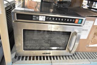 BRAND NEW SCRATCH AND DENT! 2025 Solwave 180MWHD18H Stainless Steel Commercial Countertop Microwave Oven. 208/230 Volts, 1 Phase. - Item #1213270