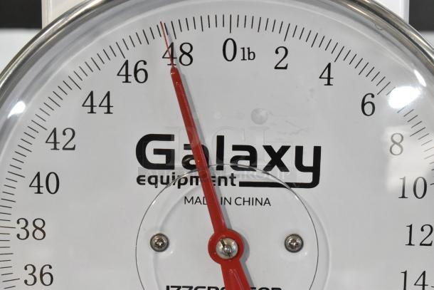 BRAND NEW Galaxy 177GPCM50B 50 lb. Mechanical Portion Control Scale with removable stainless steel bowl by Carnival King.