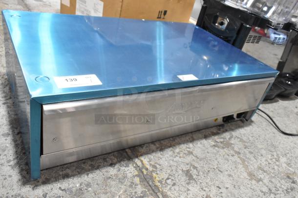 Brand new Avantco 177BW48 stainless steel 48 hot dog bun warmer, 120V, 1 phase. Scratch and dent condition.