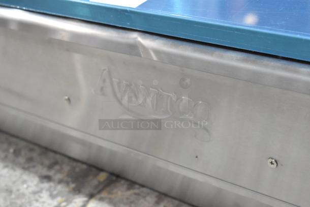 BRAND NEW Avantco 177BW48 Stainless Steel 48 Hot Dog Bun Warmer, 2024 model. Visible branding, scratch, and dent. 120V, 1 Phase.