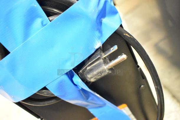 BRAND NEW 2025 Bunn G3 HD Metal Commercial Coffee Grinder plug, blue protective tape, minor cosmetic dents.