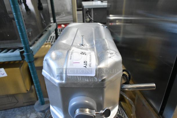 BRAND NEW SCRATCH AND DENT! Estella 348EMIX12G 12 Qt. Metal Commercial Mixer with bowl guard and whisk, 120V, 1 Phase.