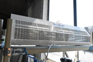 Brand new Boltic 687BFM1510PC 42" powder coat air curtain, 120V, 1 phase, with plunger door switch. Scratch and dent condition.