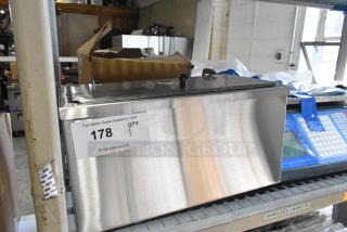 Brand new Carnival King 382CDPW2 3 Qt. Double Cone Dip Warmer, stainless steel, 120V, 1 Phase, labeled as scratch and dent.