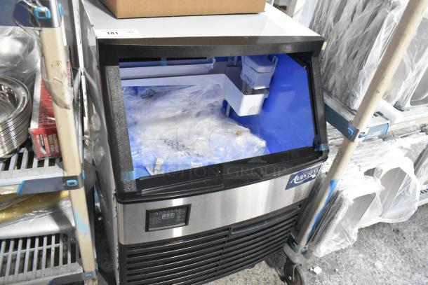 Avantco 194UCH160A stainless steel undercounter ice machine, brand new, 160 lb capacity, minor scratches.